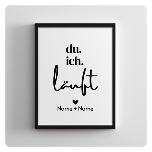 du. ich. läuft. - personalisierbar