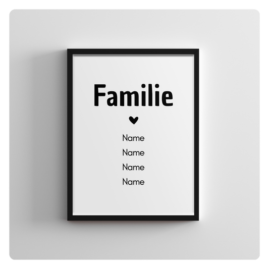 Familie - personalisierbar