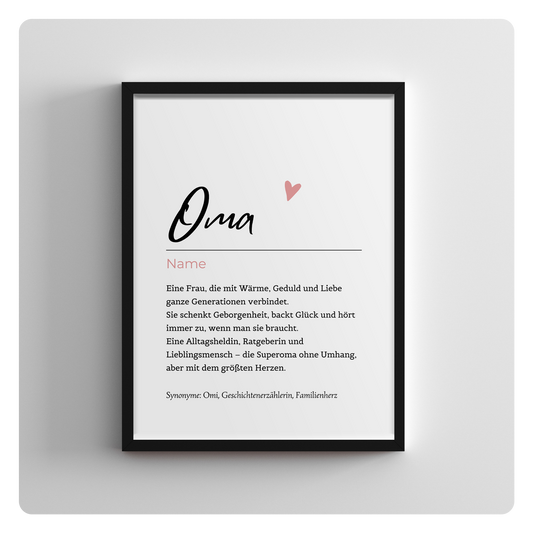 Oma - personalisierbarer Name