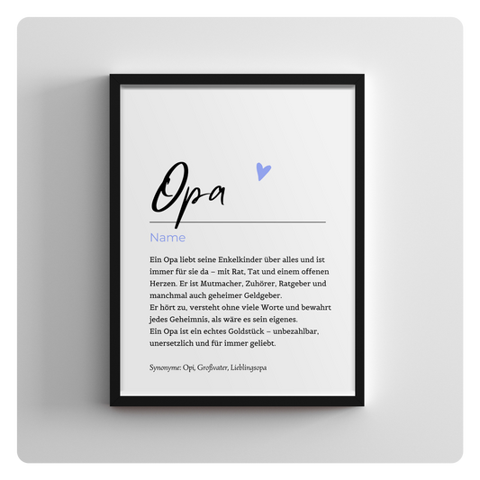 Opa - personalisierbarer Name