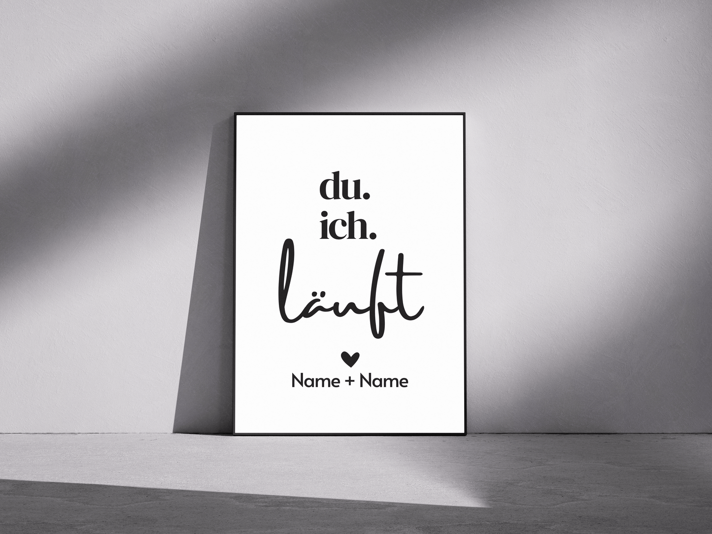 du. ich. läuft. - personalisierbar