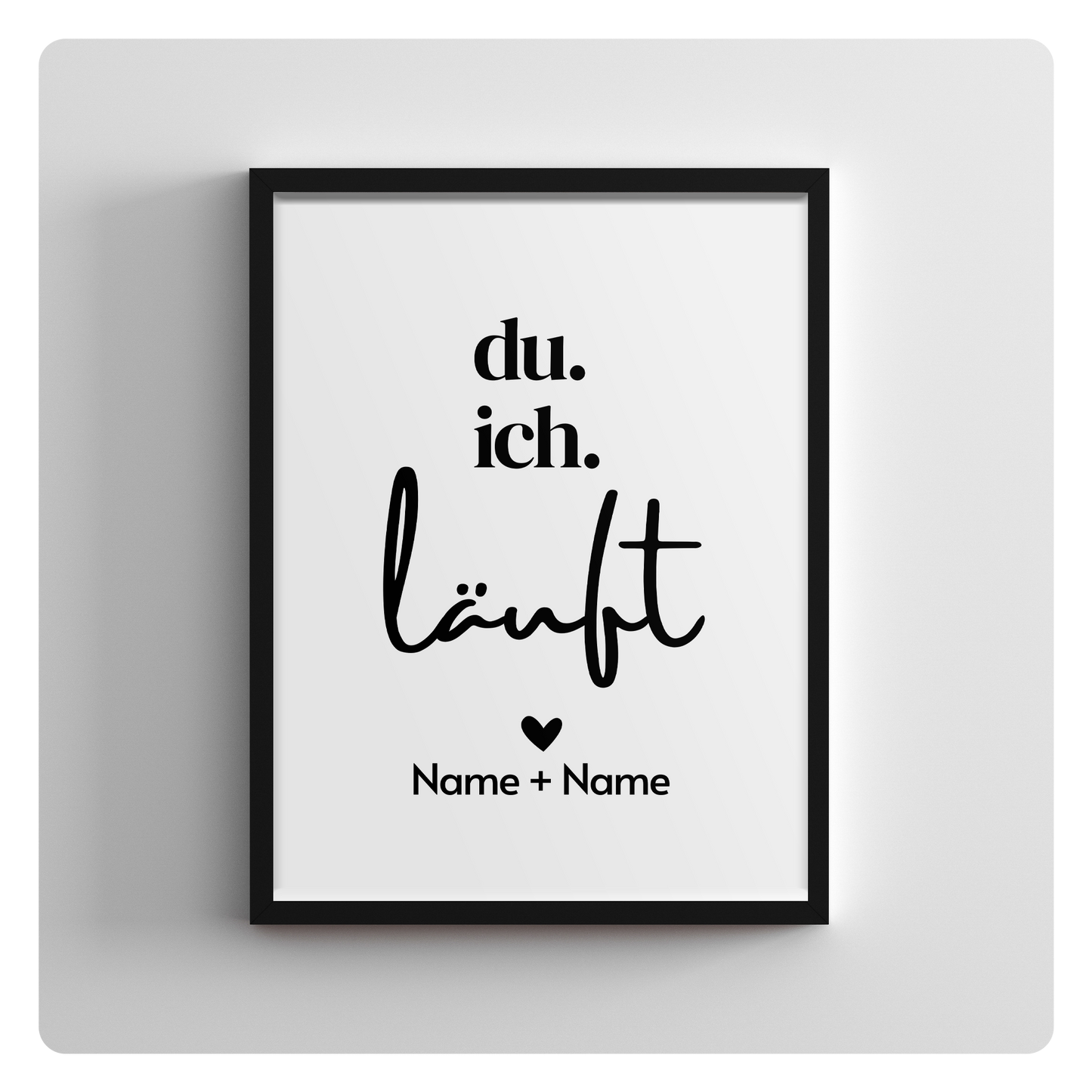 du. ich. läuft. - personalisierbar