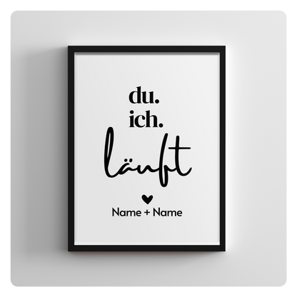 du. ich. läuft. - personalisierbar