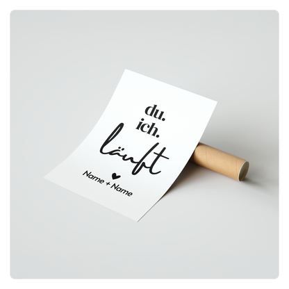 du. ich. läuft. - personalisierbar