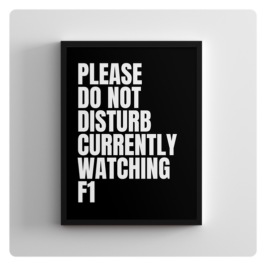 Please do not disturb F1