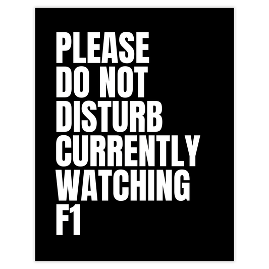 Please do not disturb F1