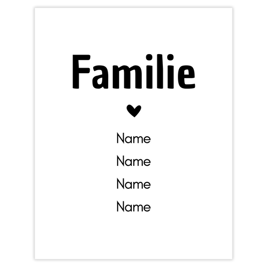 Familie - personalisierbar