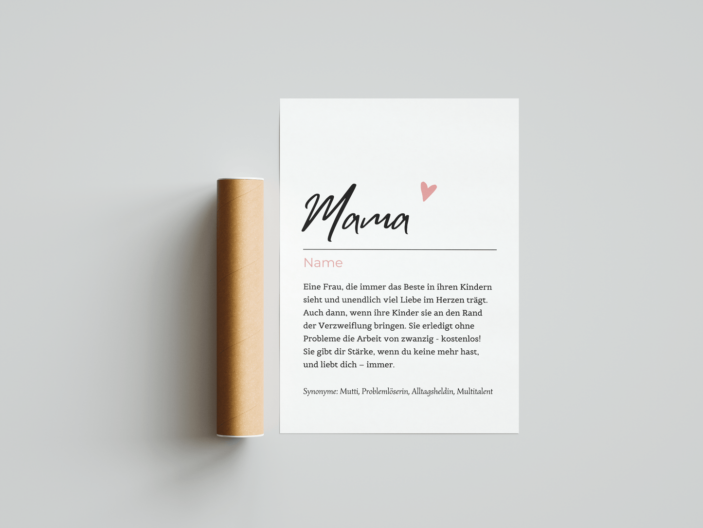 Mama personalisierbarer Text