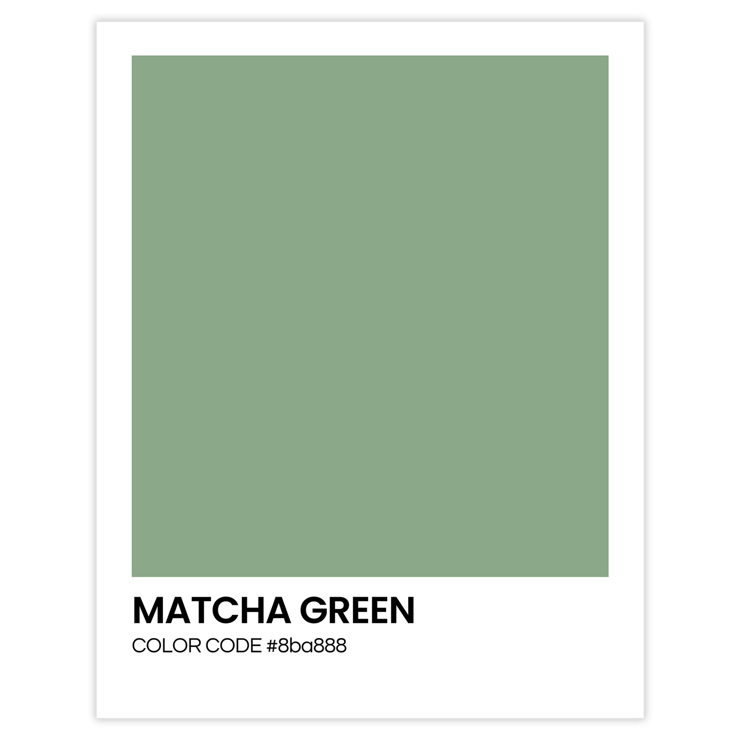MATCHA GREEN - Color Codes