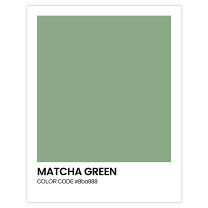 MATCHA GREEN - Color Codes