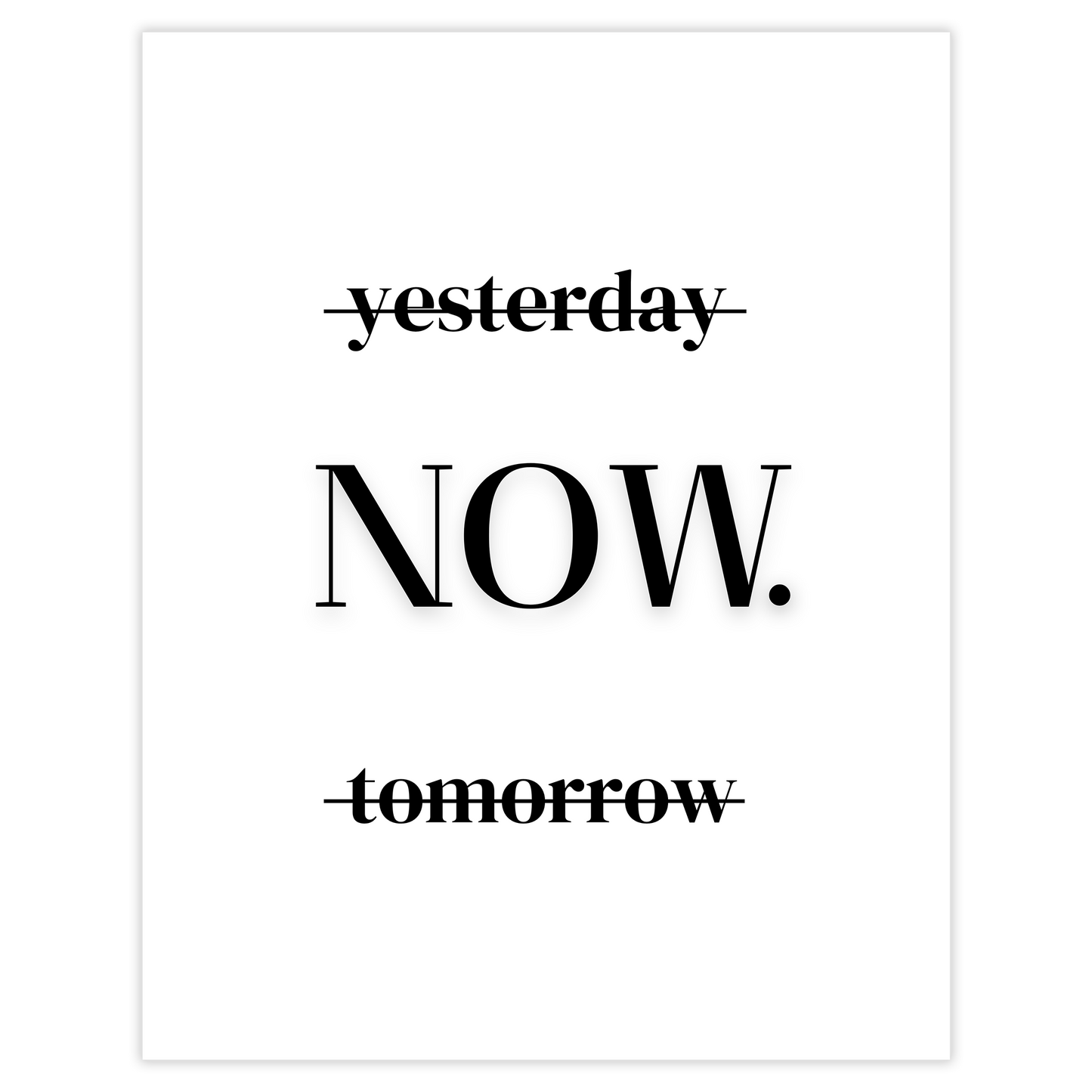 NOW. (Motivations-Poster)