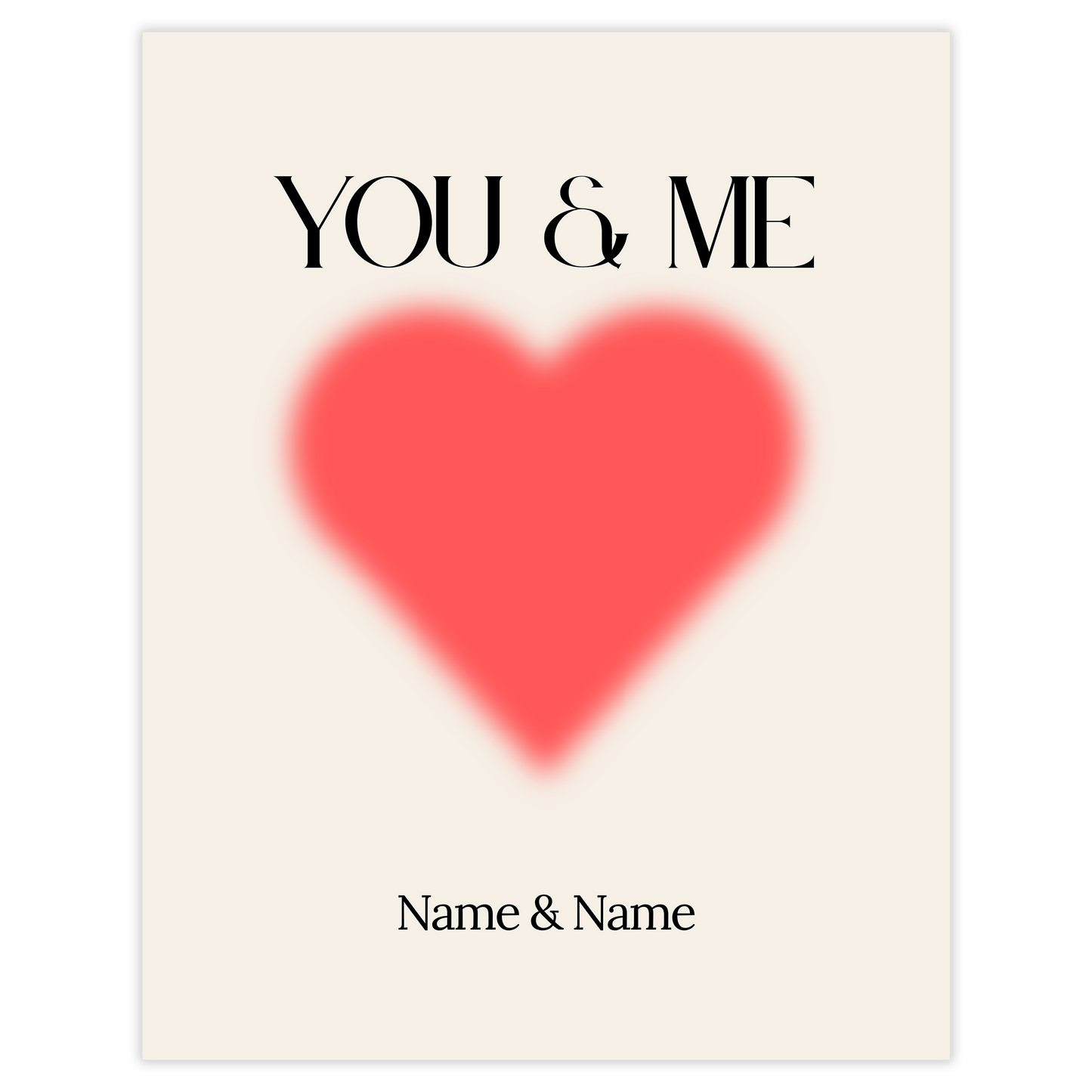 You & Me - personalisierbar