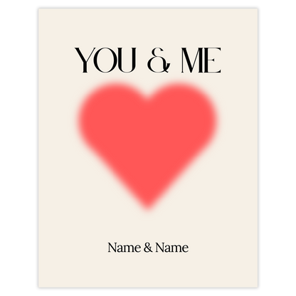 You & Me - personalisierbar
