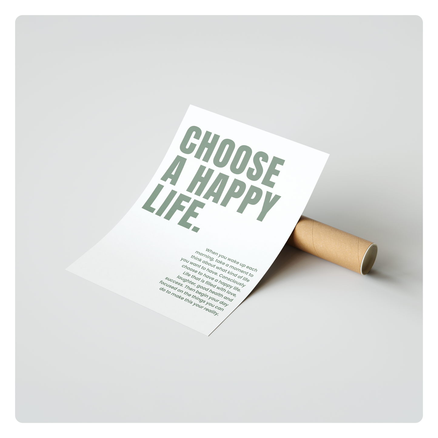 Choose a happy life