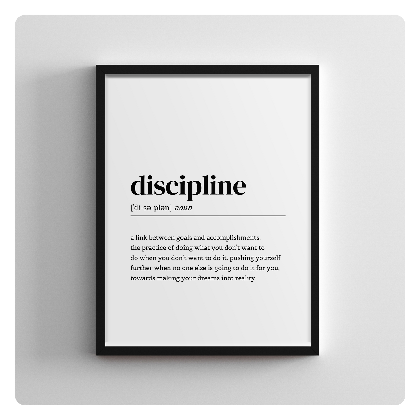 discipline (wort definition)