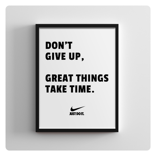 Don't give up, great things take time.