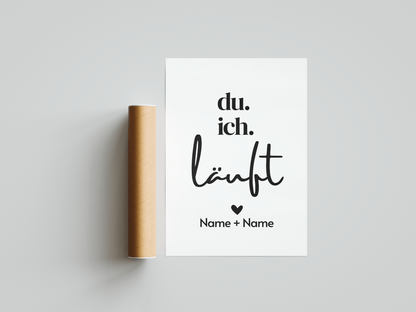 du. ich. läuft. - personalisierbar